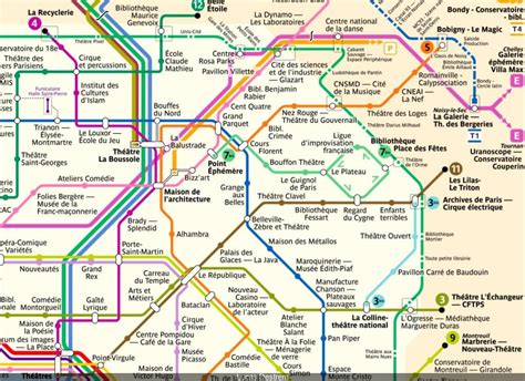 A Lovely Paris Metro Map Pins Cultural Places To Support Art