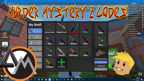 Get the new latest code and redeem some free items. 6 Codes for Roblox Murder Mystery 2 For PC 2017 - YouTube