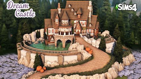 Sims 4 Vampire Castle 🦇 No Cc Speed Build Kate Emerald Youtube