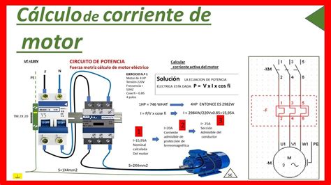 Cálculo De Corriente Eléctrica De Motor De Un Motor Monofásico Youtube