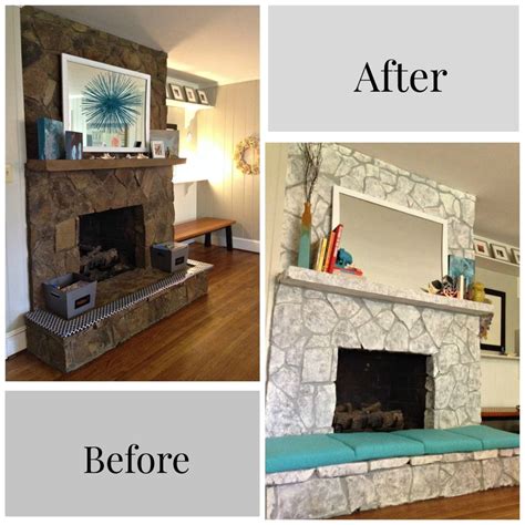 How to paint your fireplace brick surround. Best Stone Fireplace Paint Colors You Should Consider ...