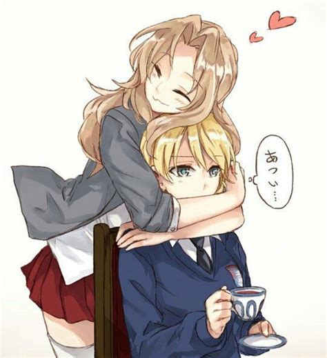 Yuri Anime Parejas De Animé Abrazándose Chica Anime Manga Y Parejas