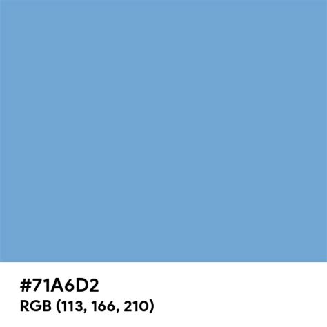 Iceberg Color Hex Code Is 71a6d2