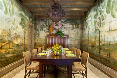 Incredible Custom Wall Mural In A Nyc Dining Room Dining Room Murals