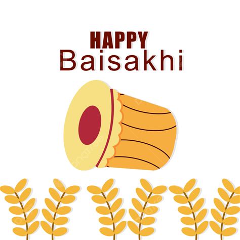 Happy Baisakhi Vector Png Images Happy Sweet Baisakhi Creative Design