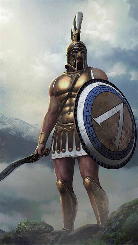 Spartan Hoplite Greek Warrior Spartan Warrior Greek Mythology Art