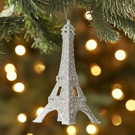 Glitter Eiffel Tower Ornament Christmas Ornaments Christmas