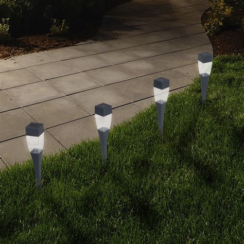 Led Solar Modern Pathway Lights Set Of 24 By Pure Garden Deal