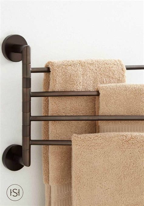 New listingluxury polished gold bathroom towel rack double shelf bath shower clothes racks. Colvin Quadruple Swing Arm Towel Bar | Towel holder ...