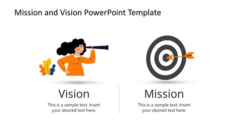 Vision Statement And Mission Powerpoint Template Slidemodel