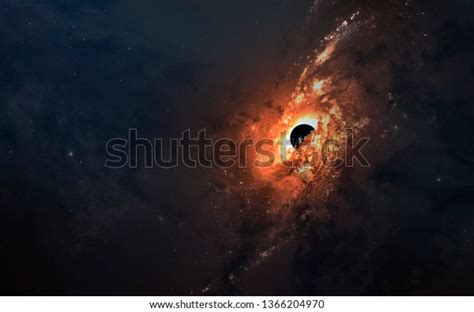First Image Black Hole Wormhole Deep Stock Photo Edit Now 1366204970