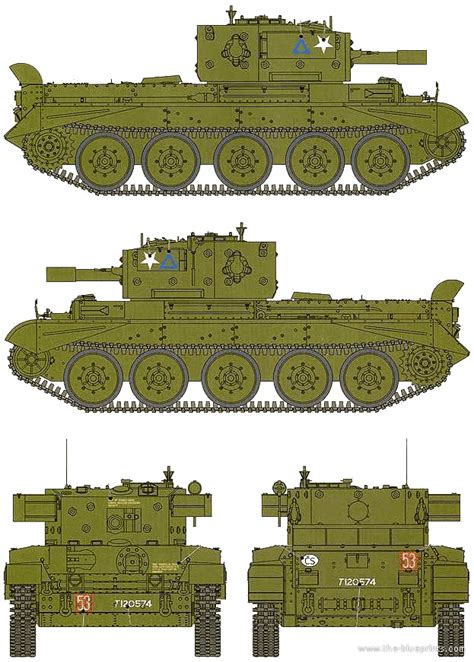 Cromwell Mkvi Cs Hull Type F Tank Drawings Dimensions Figures