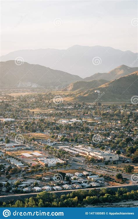 View From Mount Rubidoux In Riverside California Stock Image Image