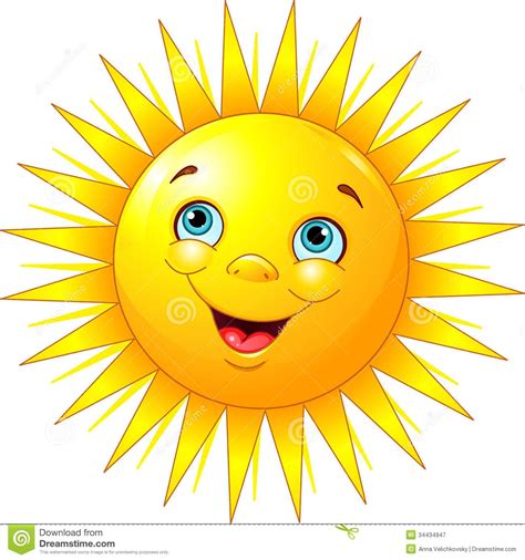Smiling Sun Royalty Free Stock Photography Image 34434947 Cartoon