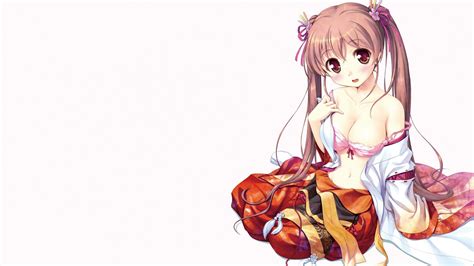 Wallpaper Illustration Anime Girls Sitting Cartoon Bra Japanese Clothes Lingerie Sen No