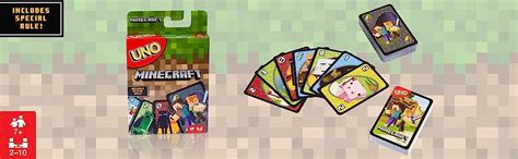 Uno Minecraft Card Game Videogame Themed Collectors Deck 112 Cards With Character