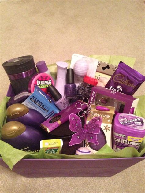 A blog about army life, cooking, and traveling. Purple theme gift basket | Party and Gift Ideas ...