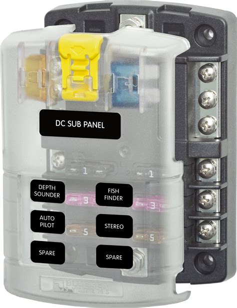 Blue Sea Systems 6 Bladed Fuse Box For Vehicles Boing Boing
