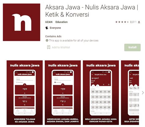 Aplikasi Aksara Jawa Translate Tulisan Jatimtech Riset