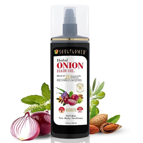 Buy Soulflower Onion Hair Oil Cold Pressed Pure And Natural Hair Growth