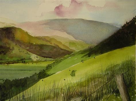 Irish Landscape Watercolor Art