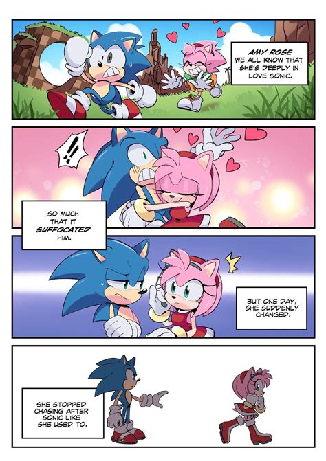 こはね On Twitter Enjoy🙂💦 Sonamy Sonic Y Amy Sonic Boom Sonic