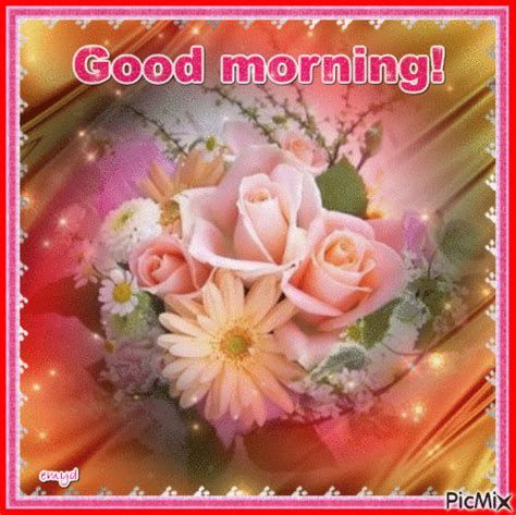 Magical Floral Good Morning Animated Quote Pictures