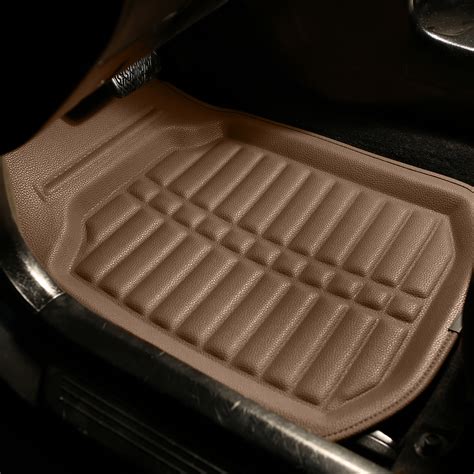 Pu Leather Floor Mats For Auto Car Suv Van Deep Tray Waterproof For Car