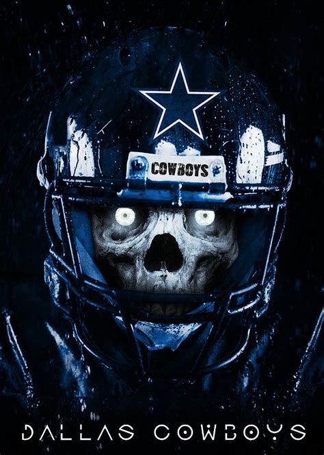 Dallas Cowboys Skull Art Digital Art By William Ng Fine Art America