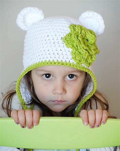 Bear Earflap Hat Crochet Pattern Instant Download Etsy