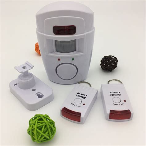 Wireless Pir Motion Sensor Alarm 2pc Remote Controls Shed Home Garage