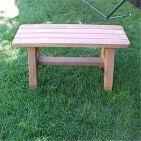 Wood Country Classic Cedar Backless Bench