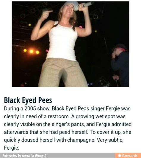 Black Eyed Pees During A Show Black Eyed Peas Singer Fergie Was