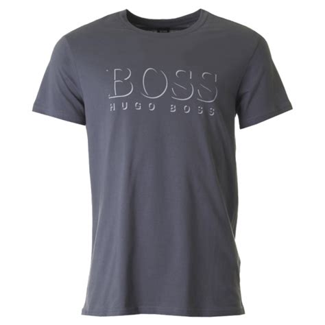 Hugo Boss Hugo Boss Shirt Ss Logo T Shirt Dark Grey 50286756 021 Hugo