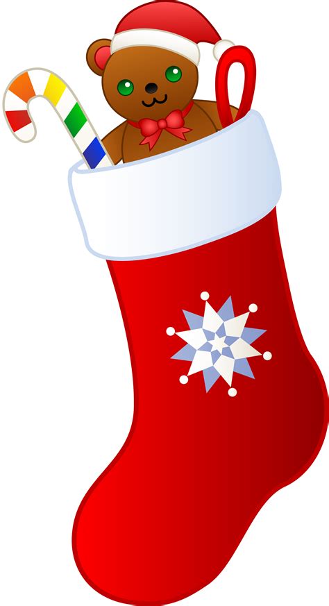 christmas stocking with toys clipart - Clipground