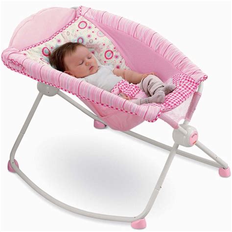 Find great gift ideas for your baby registry! Fisher Price Newborn Baby Girl Pink Rock Play Portable ...