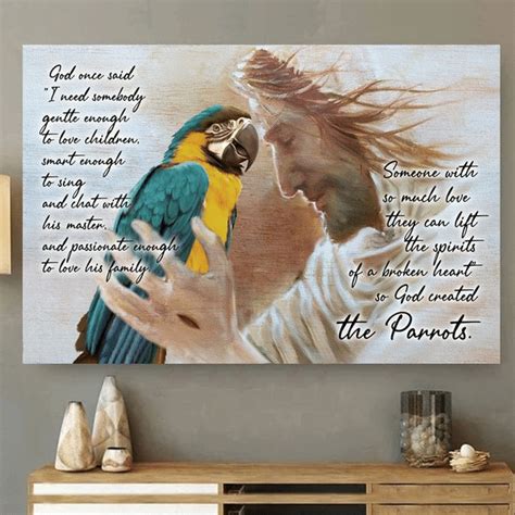 Parrot God Once Said Horizontal Poster Poster Art Design