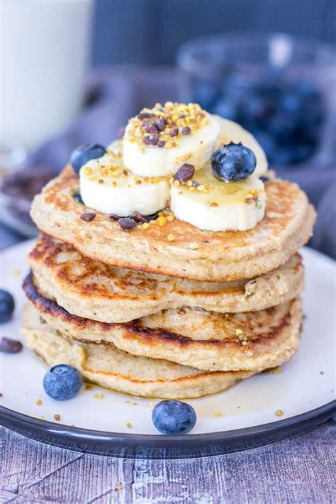 · using a whisk, mix until the pancake batter is well combined. Blueberry Banana Pancakes - Healthy & delicious family ...