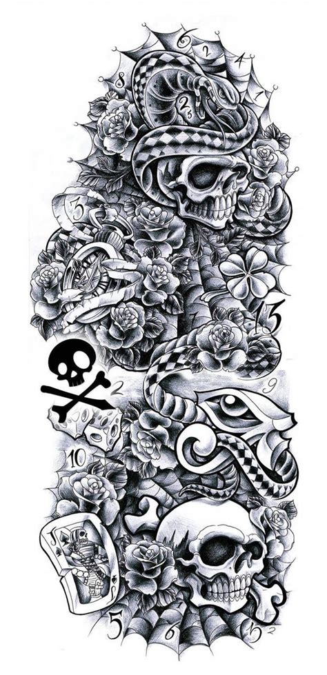 Commission Sleeve Andrea By Willemxsm Full Sleeve Tattoo Design