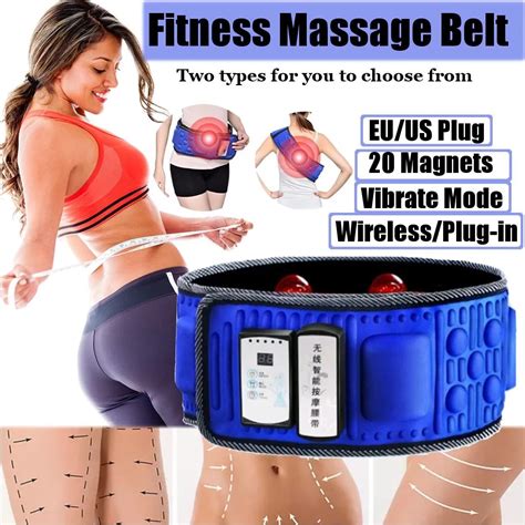 wireless electric slimming belt lose weight fitness massage times sway vibration abdominal belly