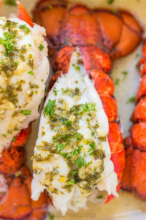 Lobster Tails Recipe with Garlic Lemon Butter - NatashasKitchen.com ...