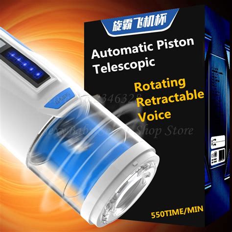 automatic piston telescopic male masturbator cup rotating retractable voice sucking vibrator
