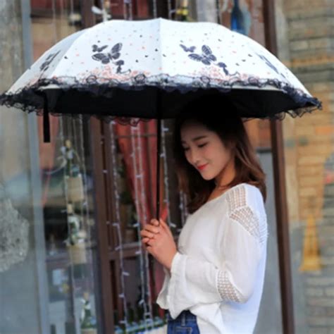 Buy New Girl Umbrellas Women Rain Butterfly Fairy