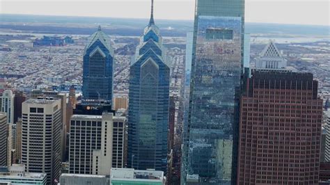Philadelphia Skyline Aerial Youtube