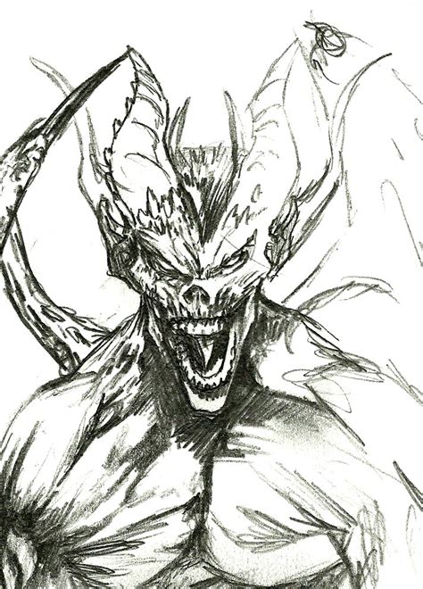 demon face drawing at explore collection of demon face drawing