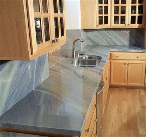 Through a process of high heating and pressurization sandstone is transformed into quartzite, an extremely strong and durable natural stone. Azul Imperial Quartzite Countertops | Countertops ...
