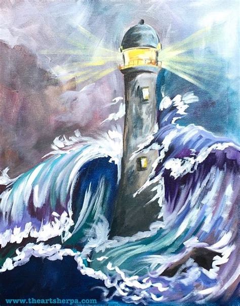 25 Simple And Easy Lighthouse Painting Ideas For Beginners Painting