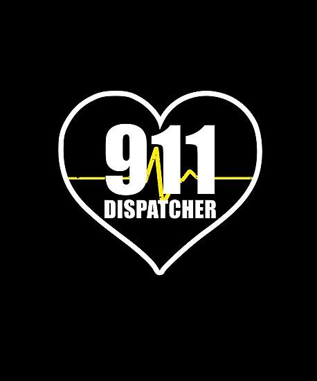 911 Dispatcher Heart Photographic Print By Bluelinegear Redbubble