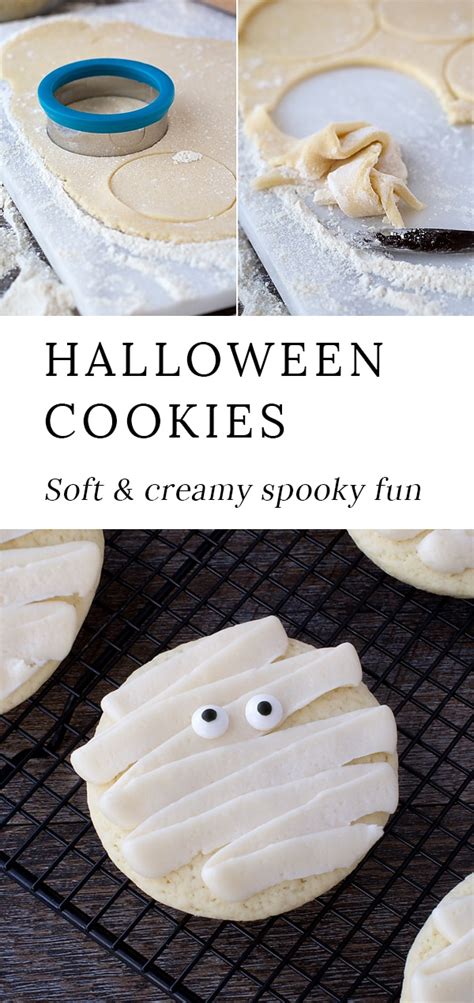 Homemade Halloween Mummy Cookies