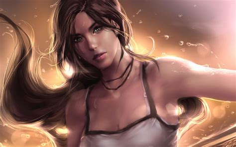 Lara Croft Tomb Raider Portrait Art Wallpaper Other Wallpaper Better